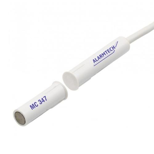 Alarmtech Magnetic Contact 2xNC For Recessed Mounting 10m Plastic White