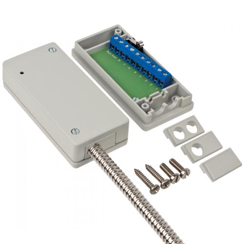 Alarmtech Junction Box In Metal With Tamper Contact Grey