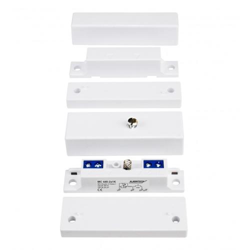 Alarmtech Magnetic Contact 2x2.2K White
