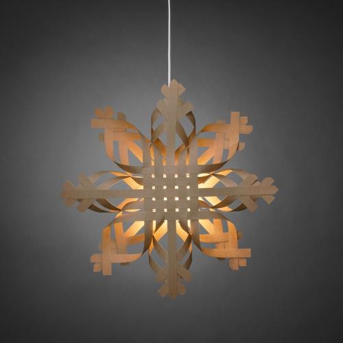 Pappersstjärna 50cm IP20 Brun Konstsmide