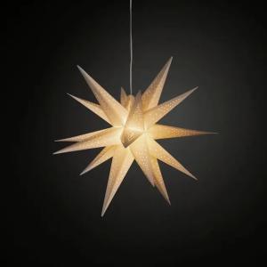 3-D Papstjerne LED G4 60cm IP20 Hvid Konstsmide