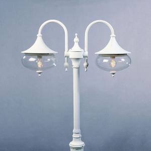 Libra 2-Armet Bordlampe, 230-240V, 2x100W, IP23, Hvid, Konstsmide