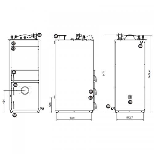 PELLETSPANNA VB PELLMAX VX 25KW EL