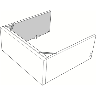 Nibe Överskåp till F-370 mfl 245 mm
