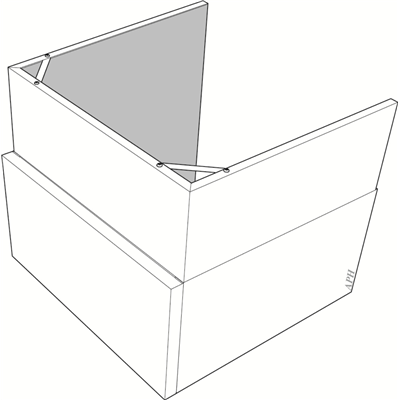 Nibe Överskåp Till F-370 m.fl 395-645mm