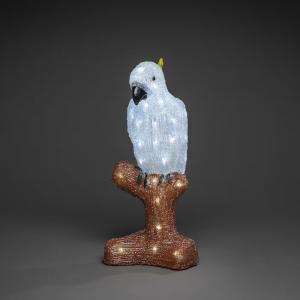 Parrot Akryl 47cm 48 LED IP44 Klar Konstsmide