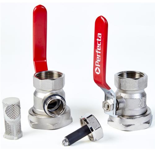 Avst.ventilset m filter och magnetitfilter (DN25 union)