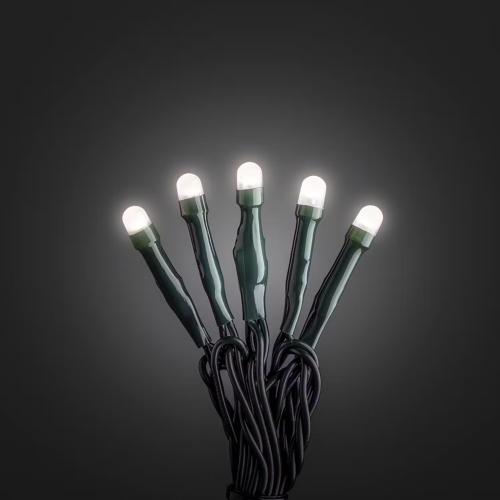 String 35 Warm White LED Frosted IP20 Green Konstsmide