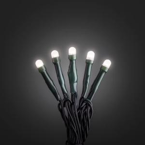 String 35 Warm White LED Frosted IP20 Green Konstsmide