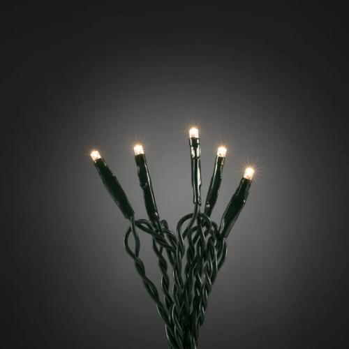 String 50 Warm White LED IP20 Green Konstsmide