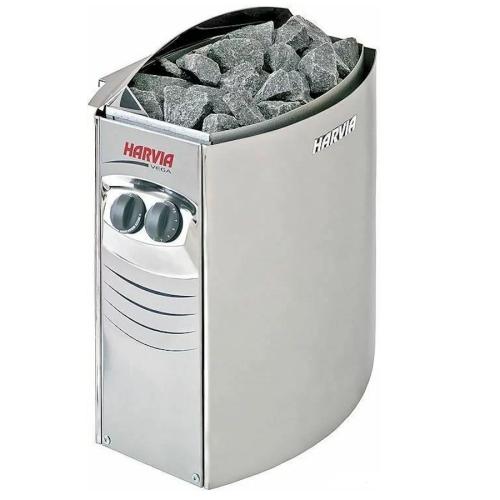 Harvia Vega BC60 saunaovn 6 kW – rustfritt stål (vægmonteret)