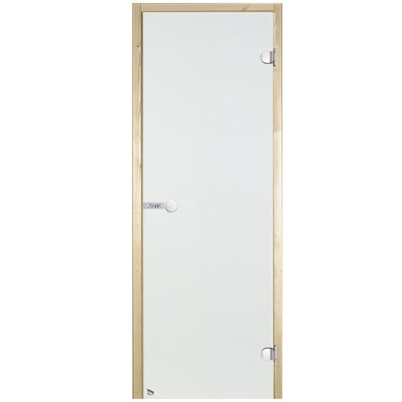 Harvia Bastudörr 7x19 med Furukarm (Klar/Grå/Brons) (Klarglas)