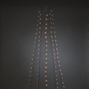 Christmas Tree String 180cm 150 Amber Frosted LED IP20 Green Konstsmide