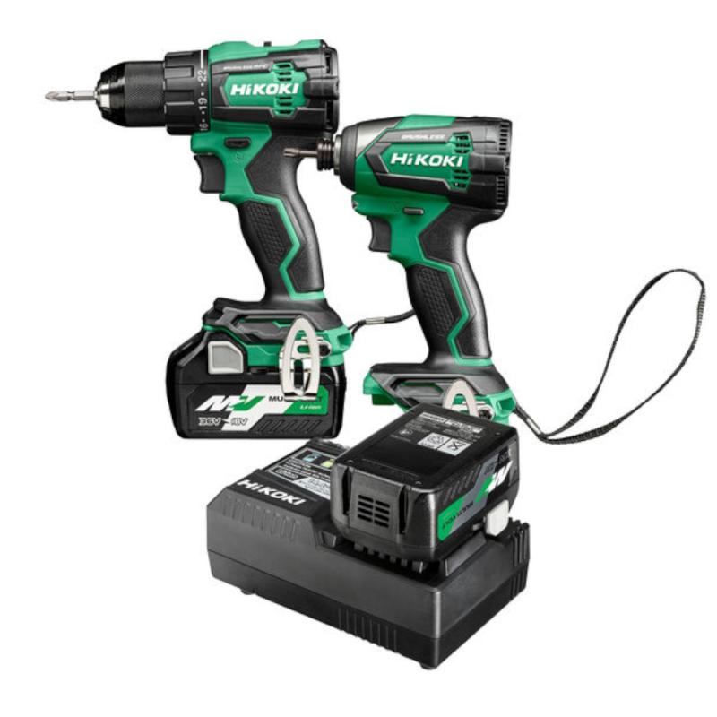 Combo Kit 18V KC18DE (DS/WH) 5,0Ah (MULTI VOLT), HiKOKI KC18DEWAZ