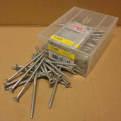 Träskruv 5,0x60mm 200st Dynaplus