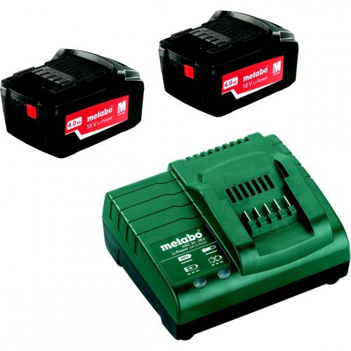 Laddare och Batterier BAS-SET 2X4,0AH Metabo