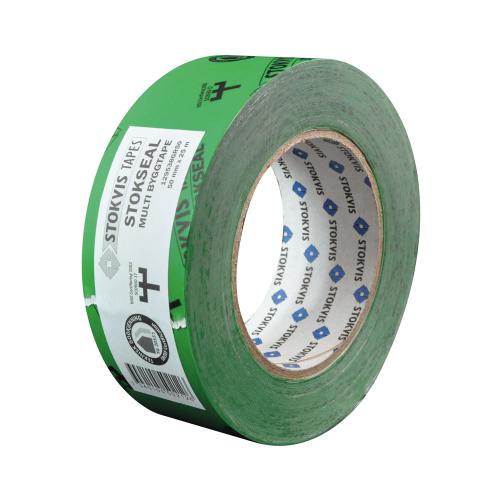 Fugebånd Konstruktion Folie Rulle Grøn 50mm x 25m Stokvis Tapes