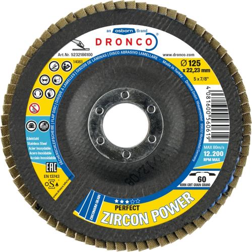 Lamelskive K60 125x22,2mm Dronco