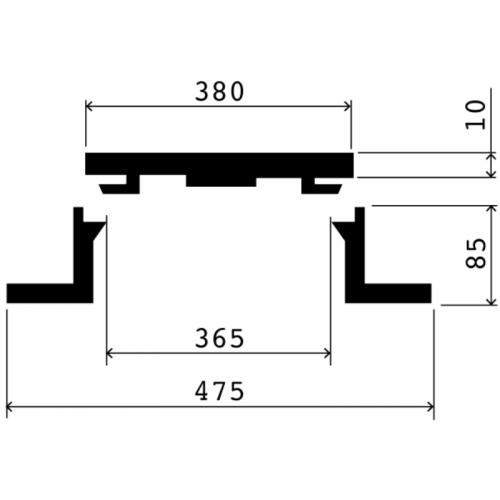Mia Betäckning 400 Tät B125 Segjärn Låsarmar - 7015062