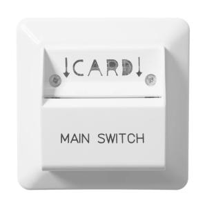 Card Switch Recessed 1/2/6 16A 250V Pure White Elko