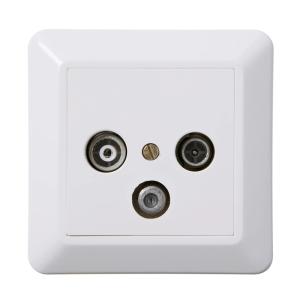 Antenna Socket GS MM 8dB RS Pure White Elko