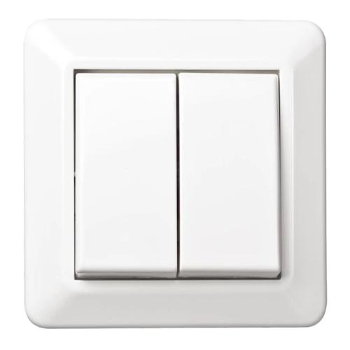 Afbryder Kron U-Klor Fast 250V 16A IP20 Hvid Elko