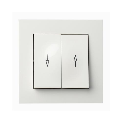 Switch 2-Polet Markise Skrue 250V 16A Bjerg Hvid 5stk Elko