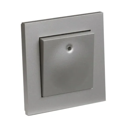 STRÖMBRYTARE ELKO PLUS 1POL ALUMINIUM