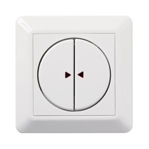 Push Button 2 Pole 24VAC/30VDC IP20 Mountain White Elko