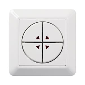 Push Button 4 Pole 24VAC/30VDC IP20 Mountain White Elko