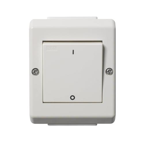 Strømafbryder 2-Pol UTV 250V 16A IP55 Bjerghvid Elko