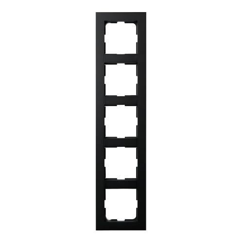Plus Kombinationsramme 5-Fag Sort 5stk Elko