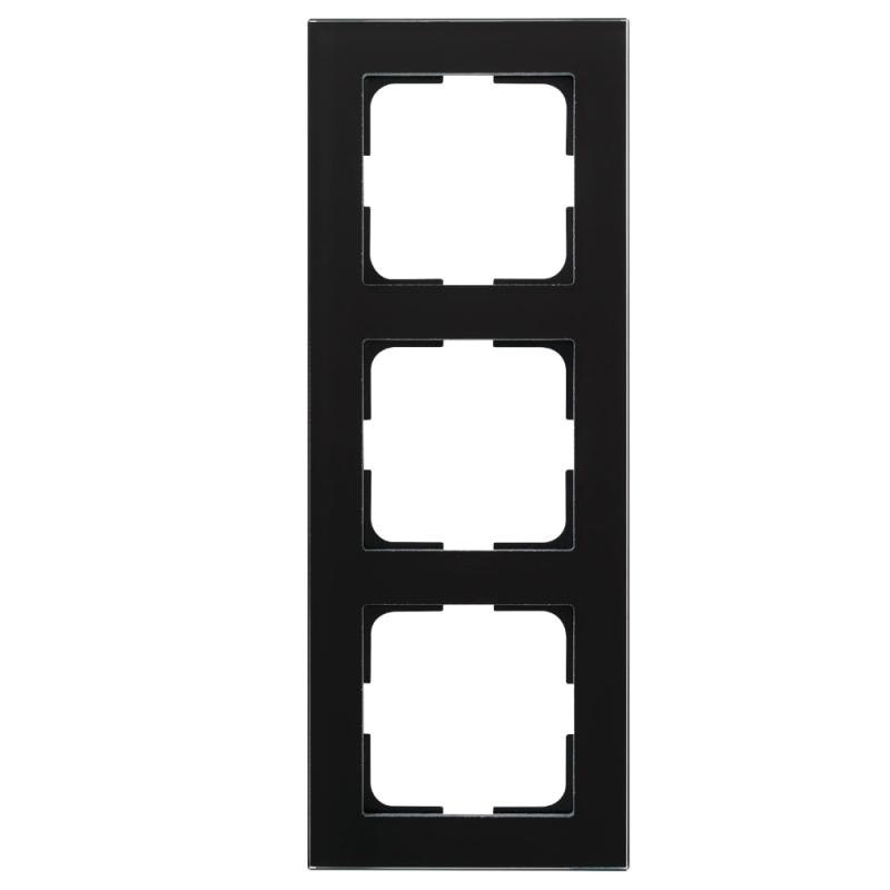 Plus Option Ram 3-Fack Glas Svart Sotad Elko