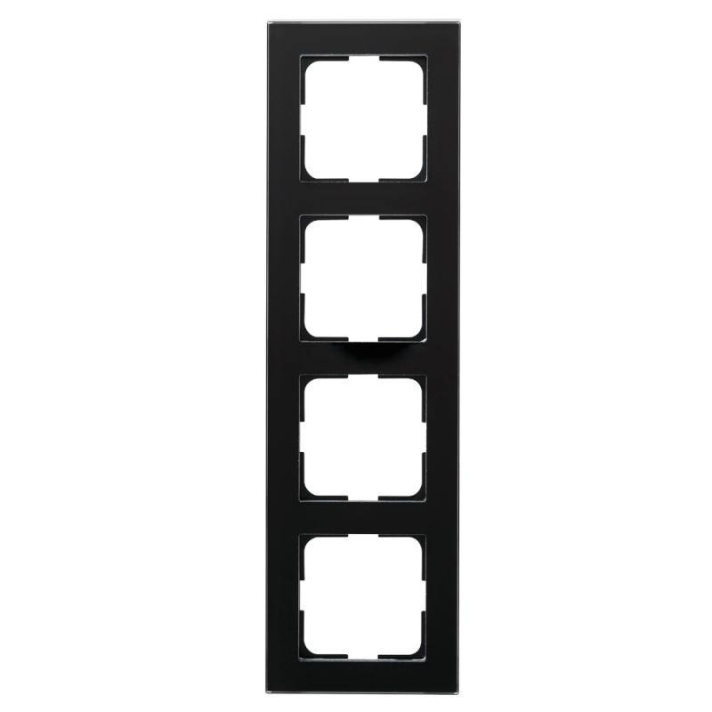Plus Option Ram 4-Fack Glas Svart Sotad Elko