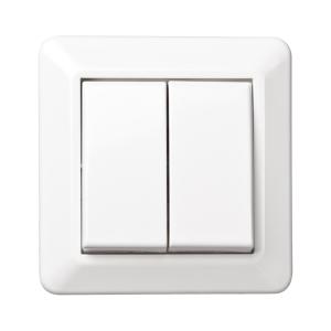 Switch Double Step Recessed Without Claws 16A 250V IP20 Mountain White Elko