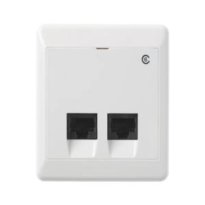 Modular Socket 2x8 K6 UTP IP20 White Elko