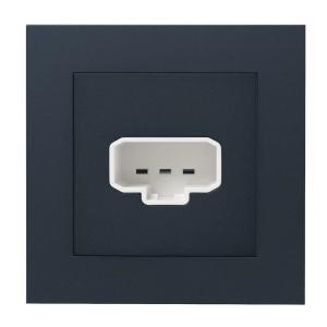 Lamp Socket DCL Wall Recessed With Plug Plus 230V 6A Black Elko