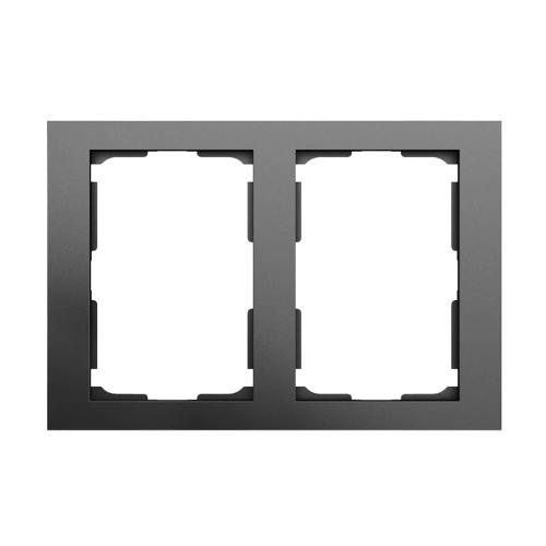 Plus Kombinationsramme 2-Vejsudtag 2-Fack Sort 5stk Elko