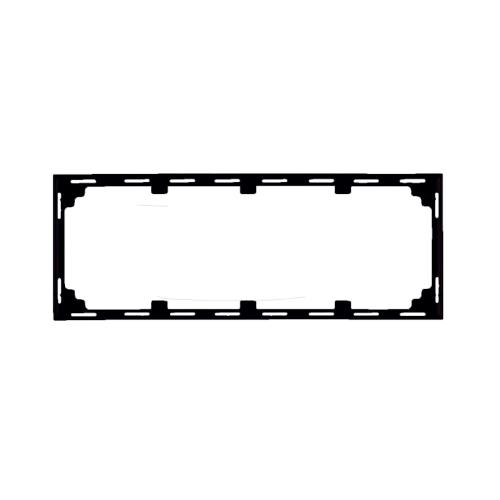 Dekorram Plus 3-Fack Svart Elko