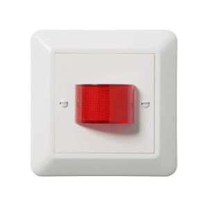 Light Signal Red Lens 4.5W 230V IP20 Mountain White Elko