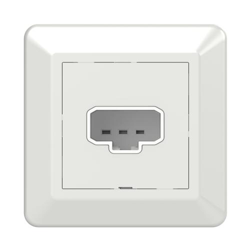 Lampeudtag DCL Væg Indfældet RS 84mm 230V 6A Bjerghvid Elko