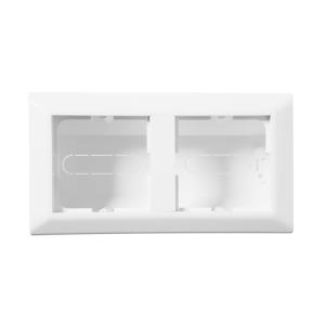 Corner Box RS16 2-Gang Pure White Elko