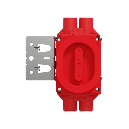 Apparatboks Lav 1,5 Rød 4x16-20 Med Reguleringsbeslag IP30 Elko