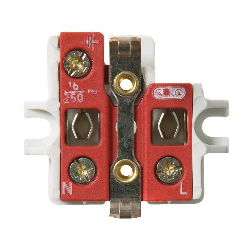 Sokkel 1-Vejs Med Jord 250V 16A 5stk Elko