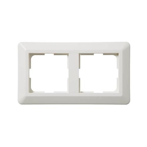 Kombinationsramme 2-Rum 90x90mm Bjerghvid Elko