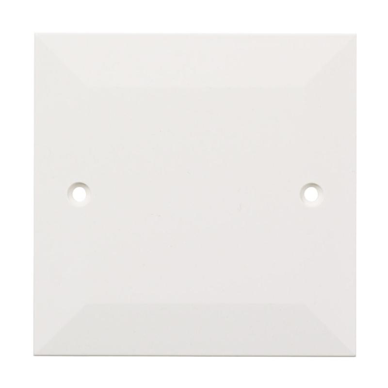 Täcklock 84x84mm Plast Fjällvit Elko