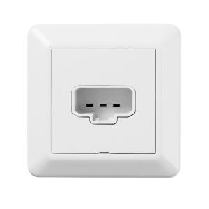 Outlet DCL With Plug 2P+J Pure White Elko