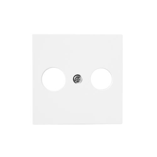 Centercover Radio/TV 56x56mm Ren Hvid Elko