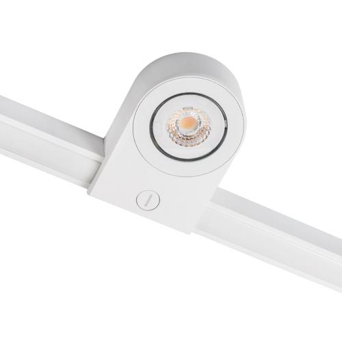 Spotl Zip Star 1-Fas, LED, 6,5W, Vit, SG Armaturen 3539