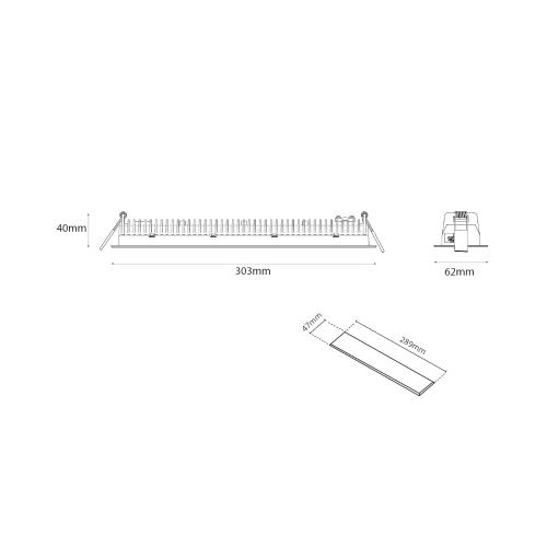 Downlight Inspire R 300 Dali, Vit, LED, 15W, SG Armaturen 212438